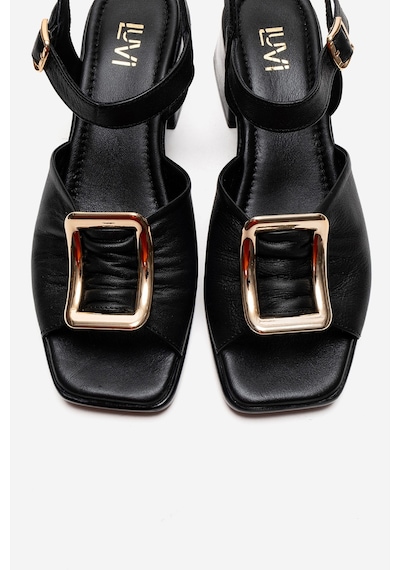 Luvishoes Asha Siyah Tokalı Hakiki Deri Kadın Kalın Topuklu Sandalet Luvishoes Asha Siyah Tokalı Hakiki Deri Kadın Kalın Topuklu Sandalet