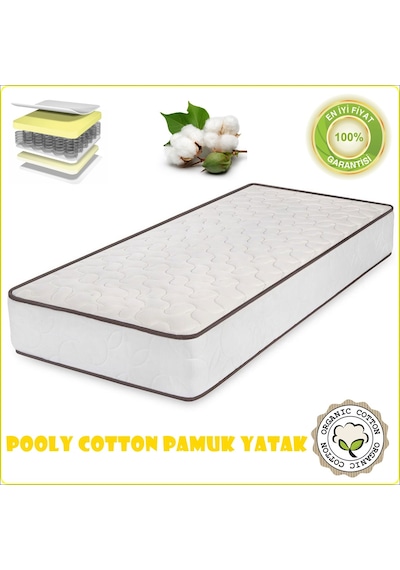 70 x 110 Pooly Ortopedik Yatak Pamuk Bebek - Çocuk Yatağı Yatak