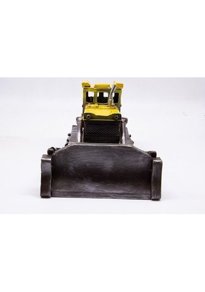 Dekoratif Metal Buldozer Biblo