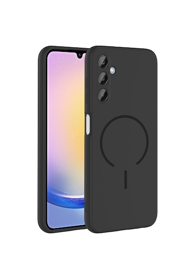 Lexroo Galaxy A15 Kılıf M-safe Şarj Özellikli Meta Kılıf - Kahverengi