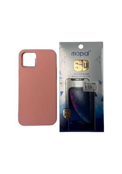 Apple Uyumlu iPhone 12 Pro Pembe Silikon Kılıf Kırılmaz Pembe