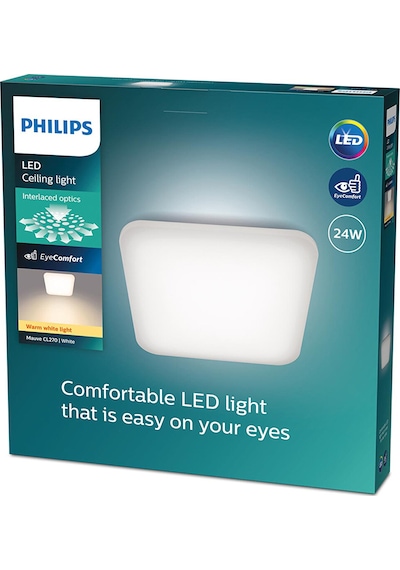 Philips Mauve Kare Plafonyer 24w 2700k Beyaz