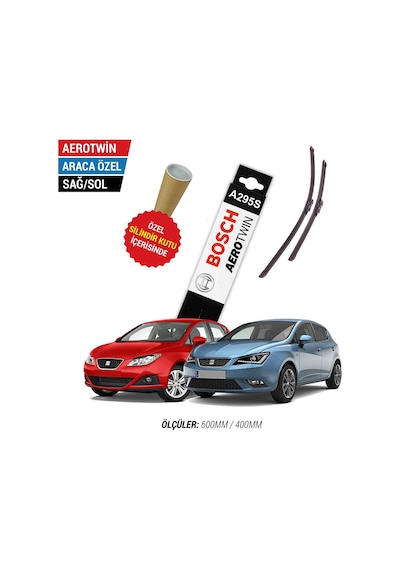 Bosch Aerotwin A295S Seat İbiza Silecek Takımı (2009-2016)