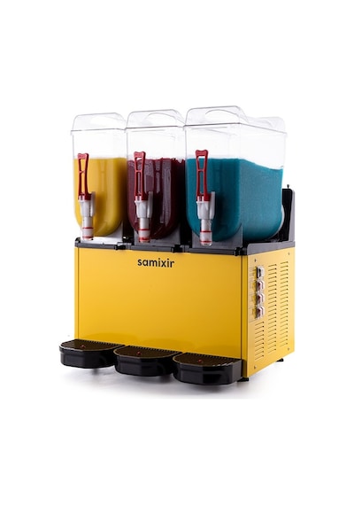 Samixir Triple Üçlü 12+12+12 Lt Slush Buzlaş Karlamaç Makinesi Slush-36-y