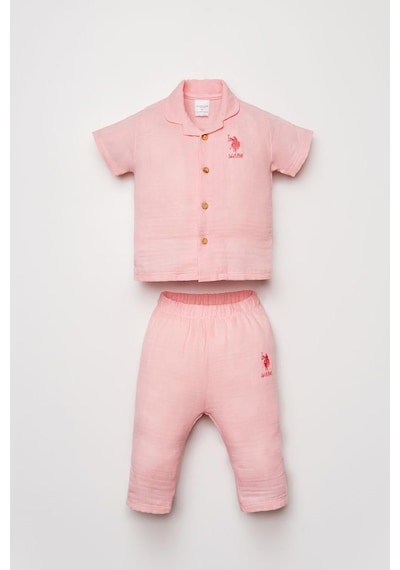 U.S. Polo Assn. U.s. Polo Assn Kız Bebek Takım Pudra-2293 Pudra