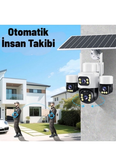 Inox Digital X14 4g E-simli 4 Kameralı Güneş Enerjili Güvenlik Kamerası