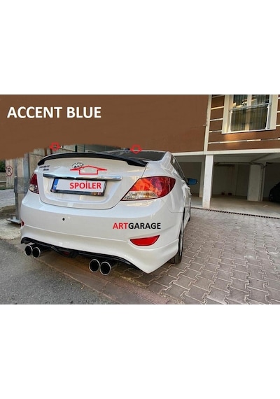 Accent Blue Boyasız Bagaj Spoileri-fiberglass-