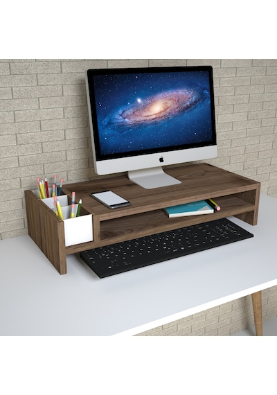 Emkawood Sally Çırağan Monitör Yükseltici Laptop Standı