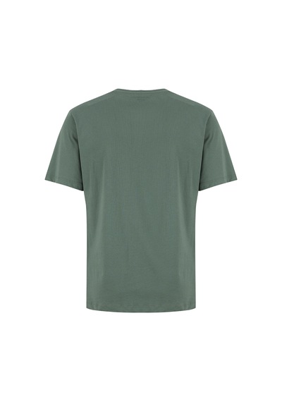 Jack & Jones Yeşil Erkek %100 Pamuk Regular Fit T-shirt 12306242 Jorcurve Tee Ss Crew Bss26