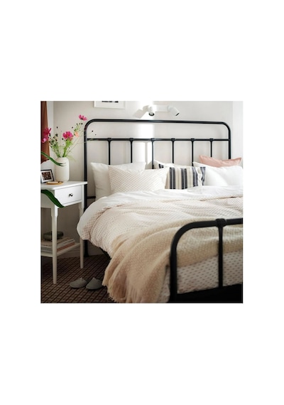 Ikea Bandknıppe Tek Kişilik Nevresim Takımı 150 X 200 Cm Beyaz - Bej Bej - Beyaz