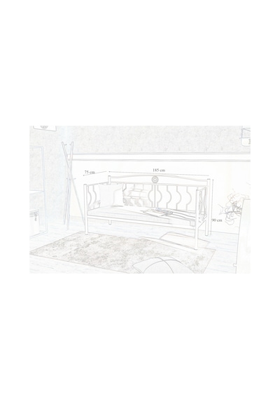 Metalia Gm-403 Elips Sofa Sedir Minderli Metalia Gm-403 Elips Sofa Sedir Minderli