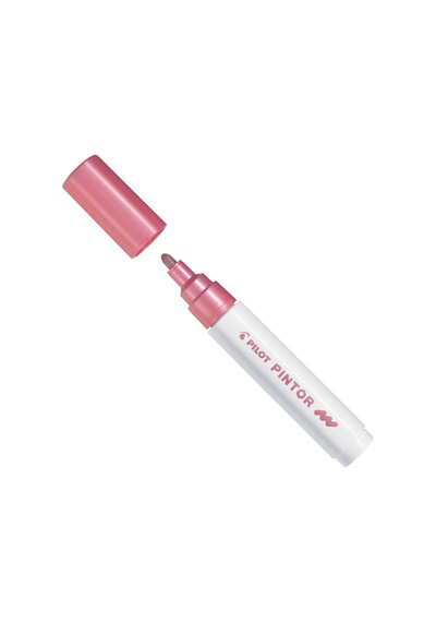 Pilot Pintor Dekorasyon Kalemi - 1.4 Mm Metalik Pembe
