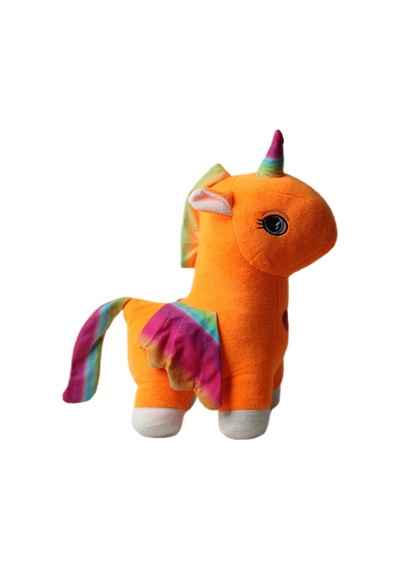 İthal Kumaş Gökkuşağı Kanatlı Unicorn Pegasus At Figür Peluş Oyuncak Uyku & Oyun Arkadaşı Büyük Boy 001