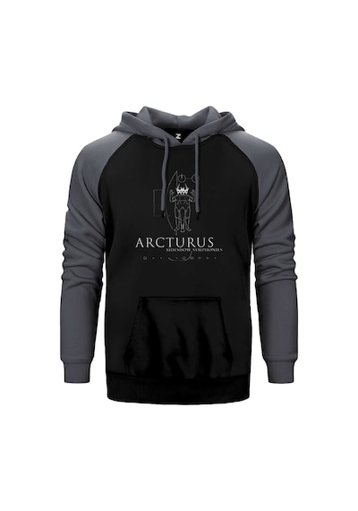Arcturus Sideshow Symphonies Gri Renk Reglan Kol Kapşonlu Sweatshirt Gri