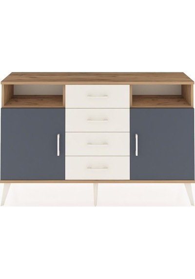 Arges Konsol 4 Raflı 4 Çekmeceli 2 Kapaklı 132x30x83 Çam-antrasit/aytaşı Antrasit/aytaşı Arges Konsol 4 Raflı 4 Çekmeceli 2 Kapaklı 132x30x83 Çam-antrasit/aytaşı Antrasit/aytaşı