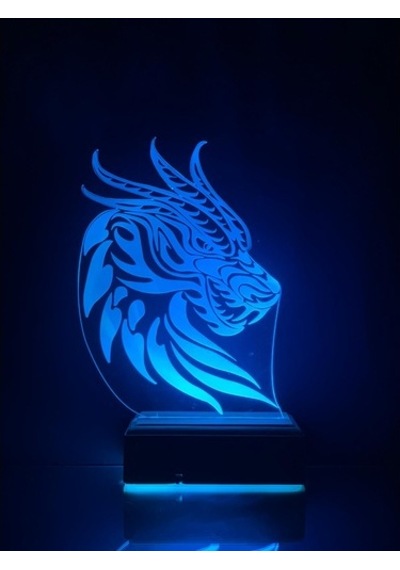 Özel Tasarım Fantastik Ejderha 3D Led Lamba