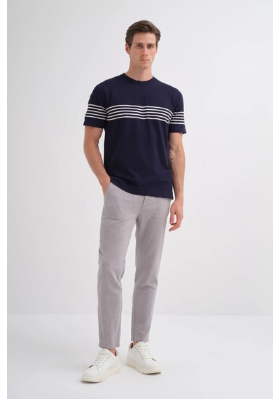 Cazador 3040 Erkek Bisiklet Yaka Triko T-shirt Laci