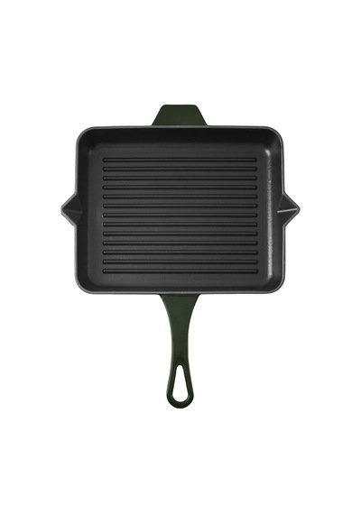 Aryıldız Duo Cast Grill Tava Fesleğen 26x32 Cm Renkli
