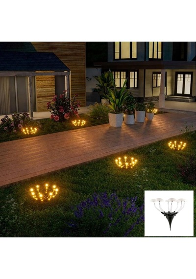 8 Led'li Güneş Enerjili Mantar Şeklinde Bahçe, Çim, Peyzaj Dekorasyon Lambası, Solar Mantar Led