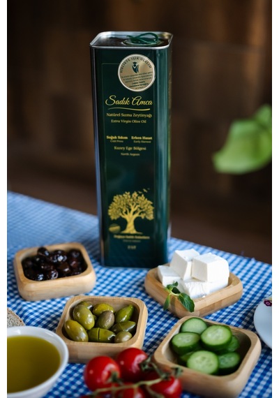 Erken Hasat Soğuk Sıkım Natürel Sızma Zeytinyağı Teneke 2 L