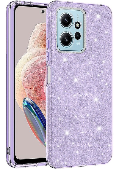 Xiaomi Uyumlu Redmi Note 12 4g Kılıf Zore Parıltılı Simli Shining Silikon