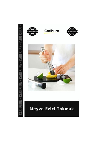 Meyve Ezici Tokmak Sunum Aracı Kokteyl Yapma Mutfak Aparatı