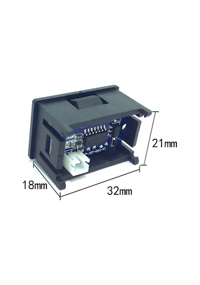 10a-kırmızı-mavi-dc 100v 10a Voltmetre Ampermetre Mavi + Kırmızı Led Amp Çift Dijital Volt Metre Ölçer