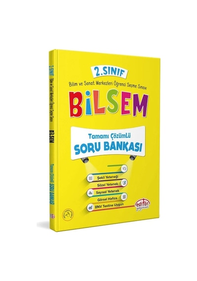 2.Sınıf Bilsem Tamamı Çözümlü Soru Bankası -  Editör