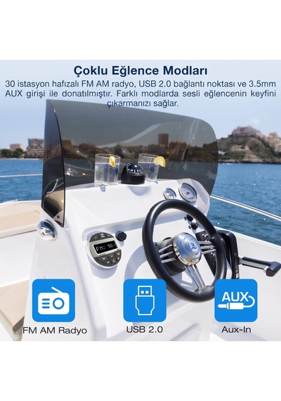 The Cape - Marin Teyp / Müzik Çalar Usb : Sağlam Alüminyum Gövde, 4x50w Güç Ve Kayıpsız Ses Deneyimi