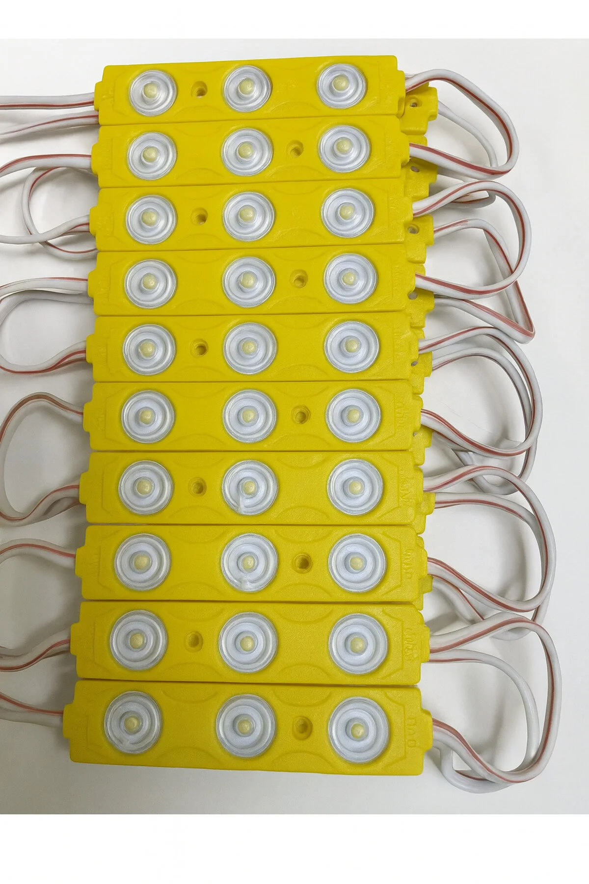 Karaköyonline 10 Adet 1.5 Watt Plus Modül Led 2835 Merceklii Amber - Sarı