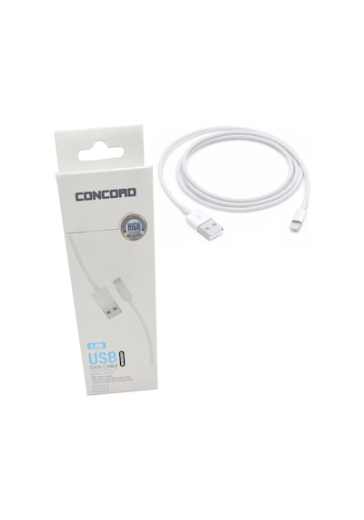 2 Metre 5ic Apple Uyumlu iPhone Şarj ve Veri Kablosu Concord C-408