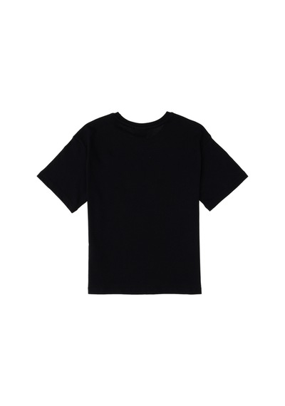 U.S. Polo Assn. Erkek Çocuk Siyah Comfort Basic Bisiklet Yaka Tişört 50295503-VR046