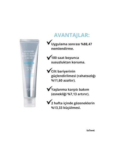 Apothe Exosome Squal-tox Moisturizing Cream 60 Ml Eksozomlar Ve Skualen İçeren Nemlendirici Krem