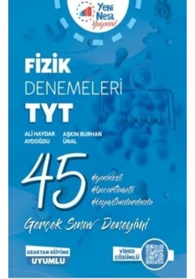 Yeni Nesil Yks Tyt Fizik 45 Deneme Sınavı