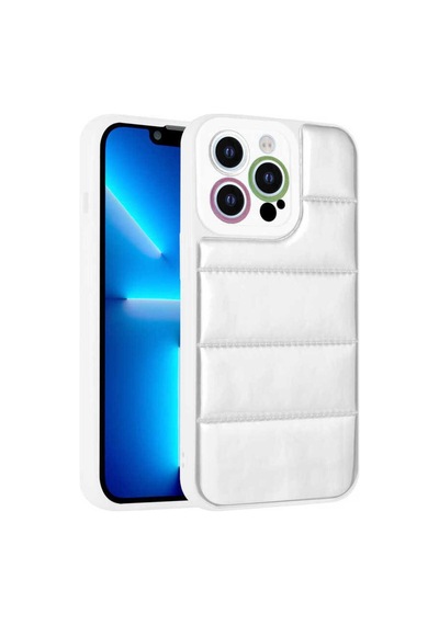 Apple Uyumlu iPhone 13 Pro Kılıf Kamera Korumalı Airbagli Renkli Zore Seksek Kapak Gümüş