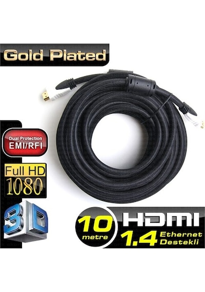 Dark 10M Hdmi V1.4 4K / 3D Led/Lcd/Ps3/Ps4 Kablo Dk-Hd-Cv14L1000