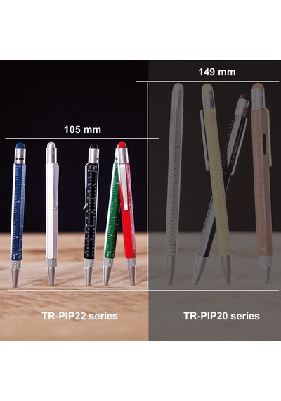 Troika Pip22si Pip22si Construction Sytlus Mini Tükenmez Kalem Gümüş ---