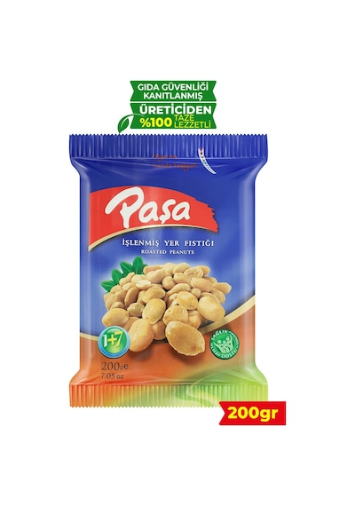 Paşa Kuruyemiş İşlenmiş Yer Fıstığı 200 G