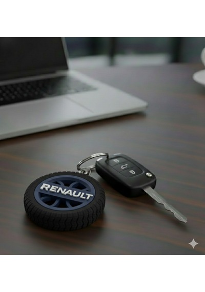 Renault Uyumlu Özel Tasarım Anahtarlık - Premium Hafif Ve Dayanıklı Mavi