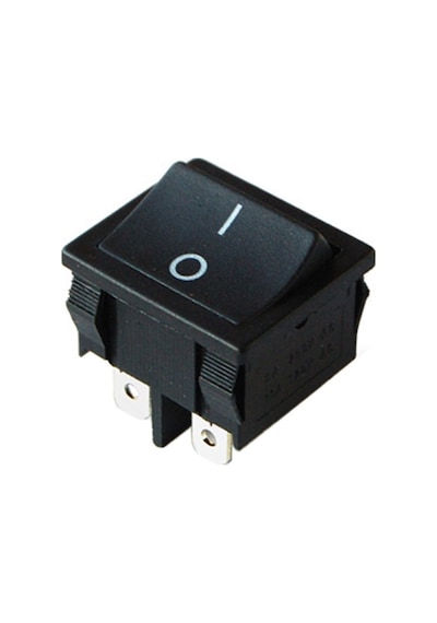 Ayt Ic-128 Orta Boy Işıksız On Off 4 Pin Anahtar Aç Kapa Buton Düğme 25.0x22.7 Mm