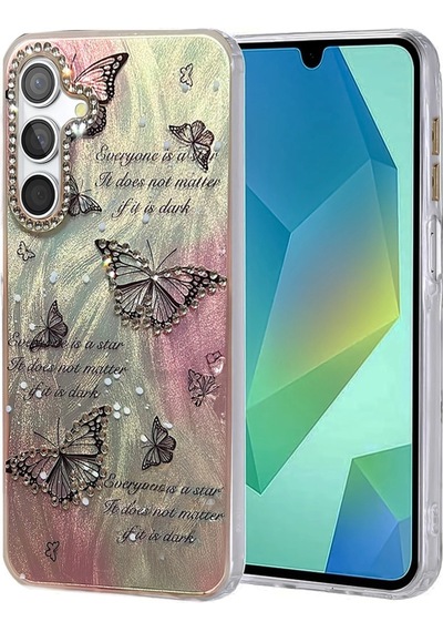 Samsung Uyumlu Galaxy A15 4g Kılıf Blade Aynalı Desenli Kapak Desen 6
