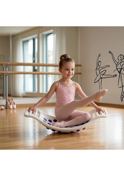 Wizzy Montessori Denge Tahtası 70x29cm Çocuklar İçin Oyun Ve Aktivite,enerji Atımı,denge Gelişimi