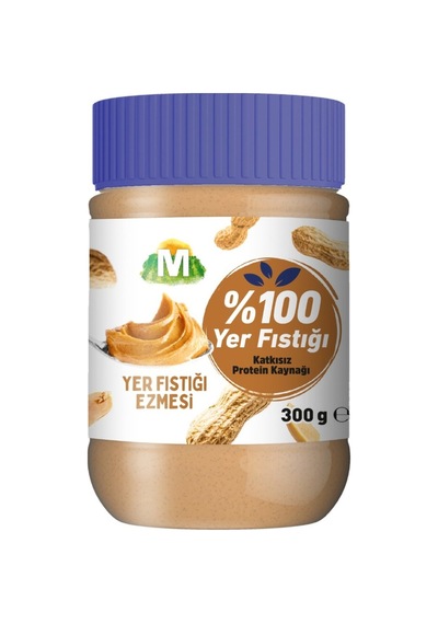 Migros % 100 Yer Fıstığı Ezmesi 300 G - 8 Adet Tarı