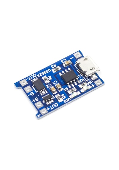 TP4056 Akım Korumalı 1A Lipo Batarya Şarj Modülü (Micro USB)