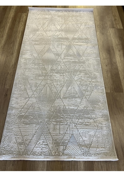 Hoom Rugs Moda 1096 Gri Yün Dokulu Akrilik Antibakteriyel Modern Halı Gri