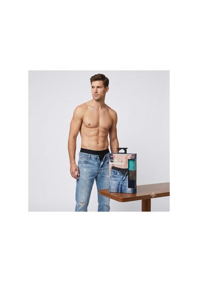 Levi's 3'lü Paket Pamuklu Basic Sportswear Logo Boxer Trunk Koyu Siyah