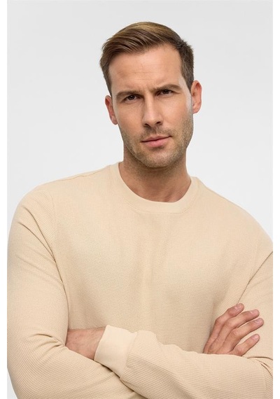 Süvari Bej Regular Bisiklet Yaka Sweatshirt Tr2013700460-bj3 Bej