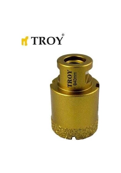 Troy 27450-40 Avuç Taşlamalar İçin Seramik Kuru Elmas Delici, 40mm