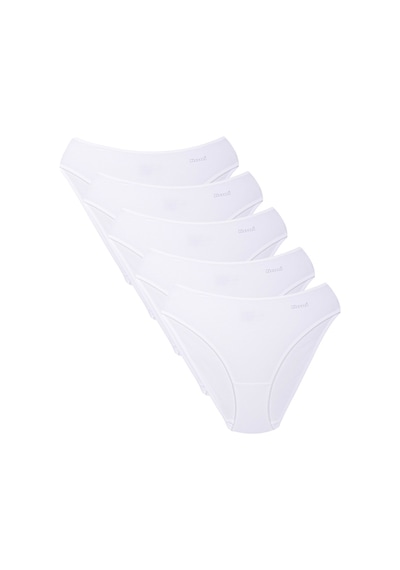 Kom Kadın 5li Ekonomik Paket Pamuk Modal Slip Külot Beyaz