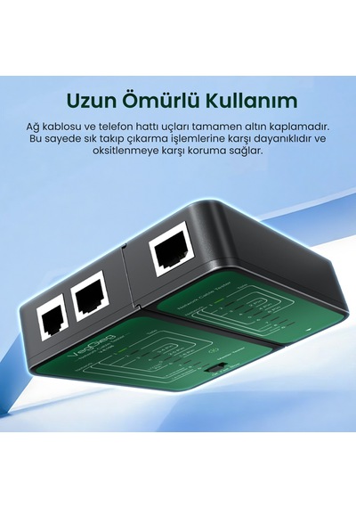 Veggieg Rj45 Rj11 Uyumlu Cat6 Cat7 Cat8 Poe Destekli Network Ethernet Test Cihazı